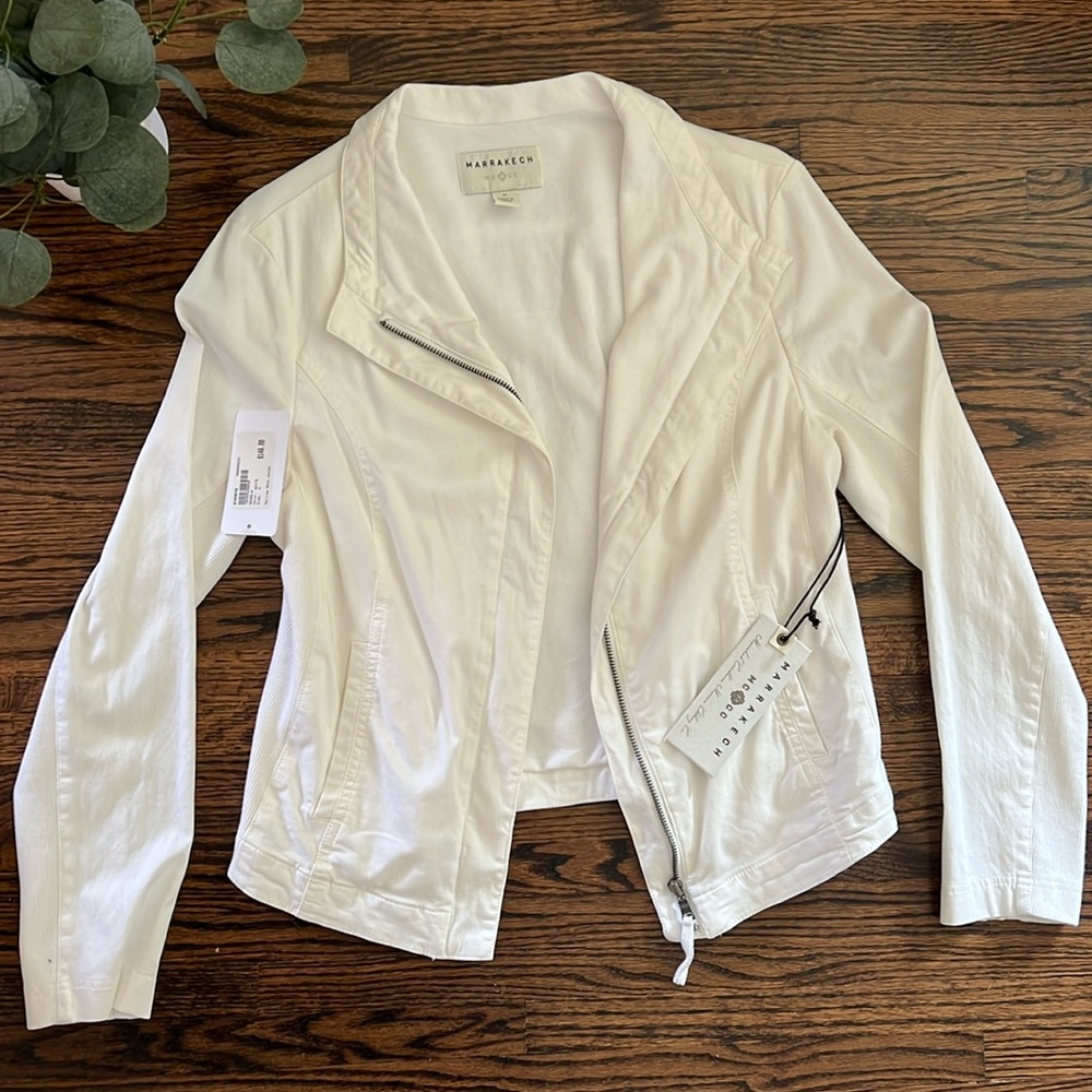 Marrakech Matilda Moto Jacket - White